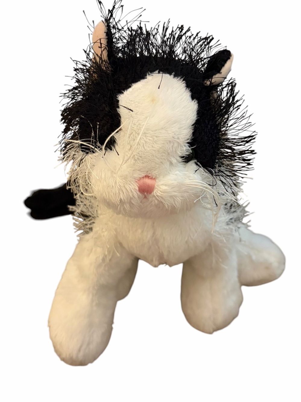 Ganz Black White Cat Plush Toy